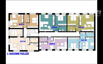 Predám budovu so 7 apartmánmi vo výstavbe vo Vyhniach.