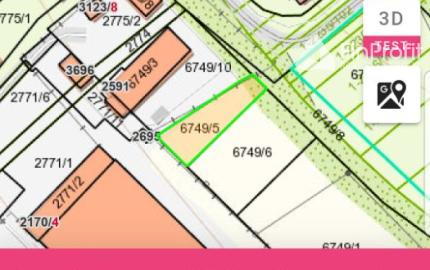 Predám pozemok v Hlohovci 858m2.