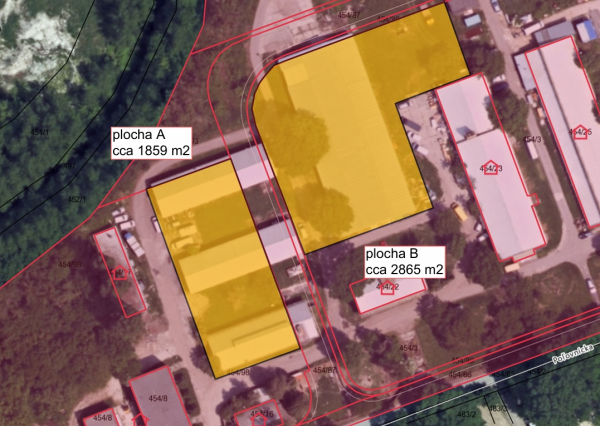 Spevnené komerčné plochy na prenájom - 4.724 m2, Poľovnícka ul.