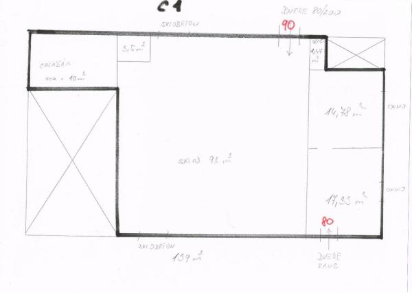 Obchodno-skladový priestor s chladiacim boxom – 140 m², ul. Stará Vajnorská