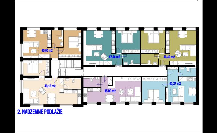Predám budovu so 7 apartmánmi vo výstavbe vo Vyhniach. - fotografia 40